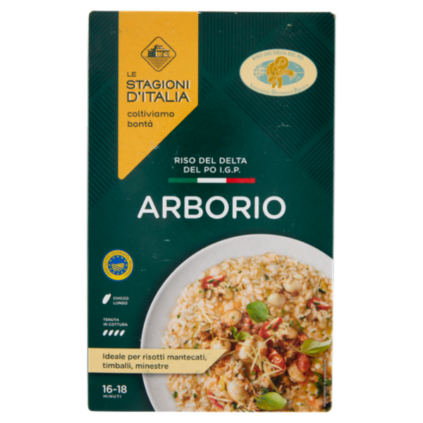 Le Stagioni d'Italia Riso del Delta del Po I.G.P. Arborio 1 Kg