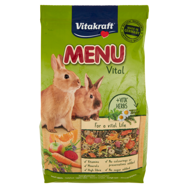 Vitakraft Menu Vital Conigli nani - Alimento completo 3 kg