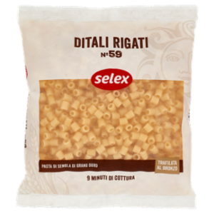 Selex Pasta Di Semola Trafilata Al Bronzo Ditali Rigati 500 g