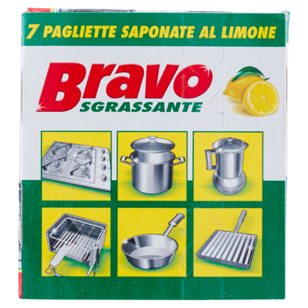 Bravo Sgrassante 7 Pagliette Saponate al Limone per stoviglie
