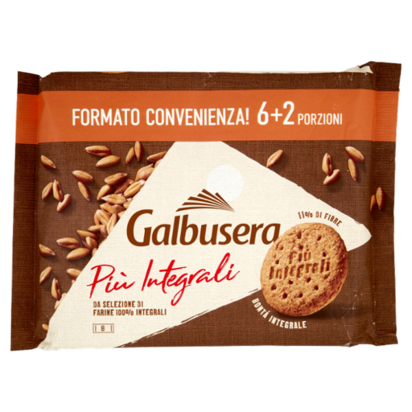 Galbusera Più Integrali Bontà Integrale 8 x 55 g
