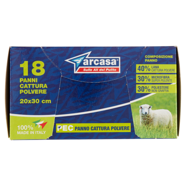 arcasa PEC Panno Cattura Polvere 20x30 cm 18 pz