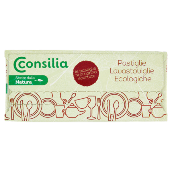 Consilia Detersivo per Lavastoviglie Pastiglie Tutto in 1 Ecologico 30x18 g