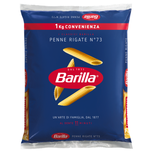 Barilla Penne Rigate n.73 100% grano italiano Grano Italiano 1Kg