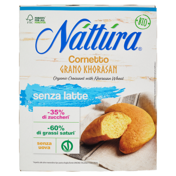 Náttúra Croissant con Grano Kamut senza latte Bio 4 x 40 g