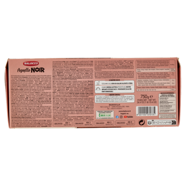 Balocco Agnello Noir con Glassa al Cacao 750 g