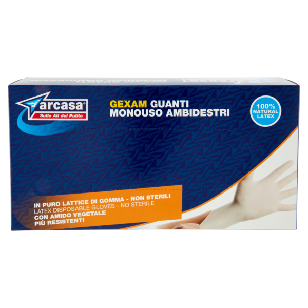 arcasa Gexam Guanti Monouso Ambidestri Media 100 pz