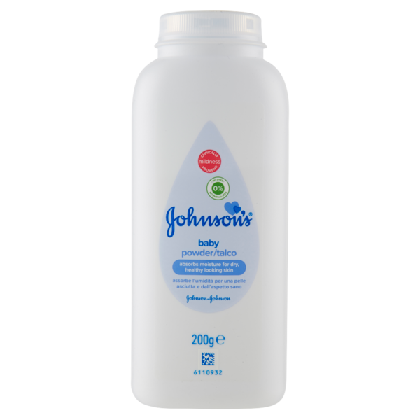 Johnson's Baby Talco, Ipoallergenico E A Ph Bilanciato Protegge La Pelle Da Irritazioni, 200Gr