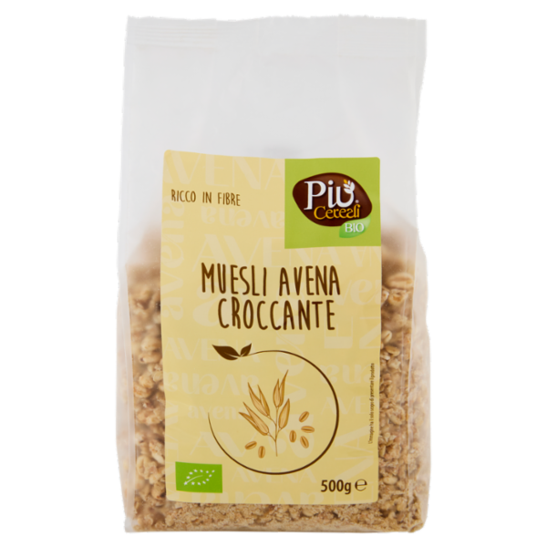 Più Cereali Bio Muesli Croccante Bio Avena Bio 500 g