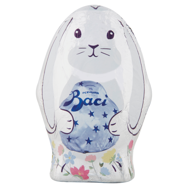 BACI PERUGINA Coniglio di cioccolato fondente con BACI PERUGINA 100g