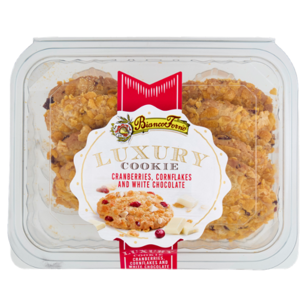 BiancoForno Luxury Cookie Cranberries, Cornflakes and White Chocolate 200 g