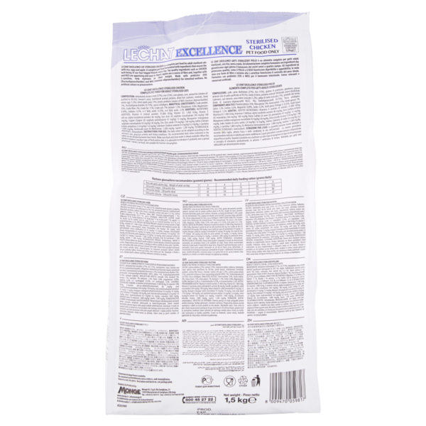 LeChat Excellence Sterilised Pollo 1,5 kg