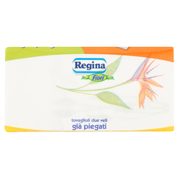 Regina Fiori tovaglioli già piegati 2 veli 38x38 42 pezzi