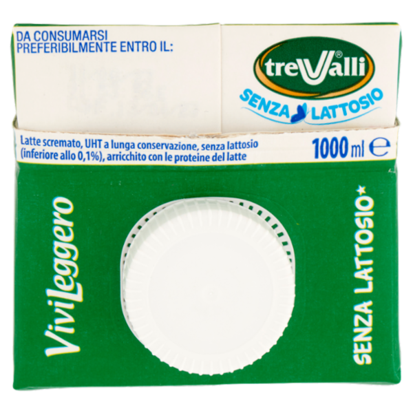 treValli Latte Alta Digeribilità Senza Grassi Vivi Leggero 1000 ml