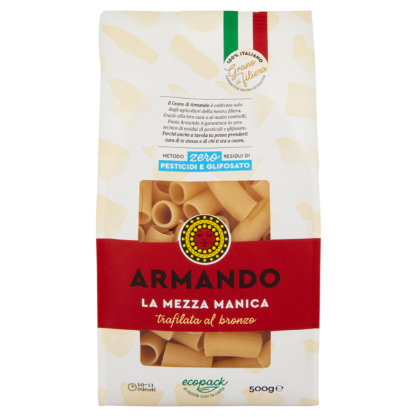 Armando Metodo zero Residui di Pesticidi e Glifosato la Mezza Manica 500 g