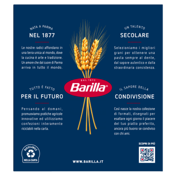 Barilla Pasta Spaghetti Tagliati n.38 100% Grano Italiano 500 g
