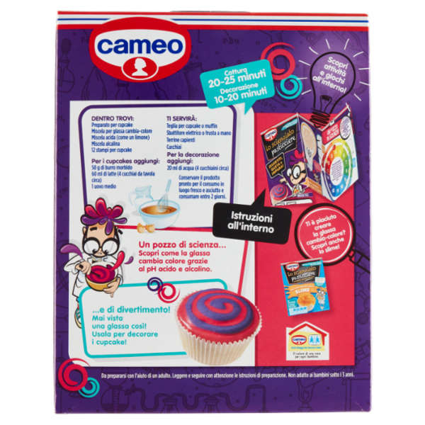 cameo Lo scienziato pasticciere cupcake con la Glassa Cambia - Colore 4 buste 295 g