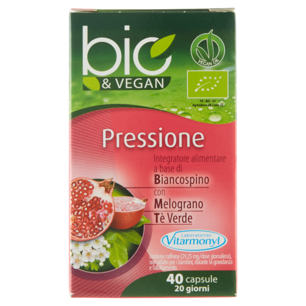 Laboratoires Vitarmonyl bio&Vegan Pressione 40 capsule 19 g
