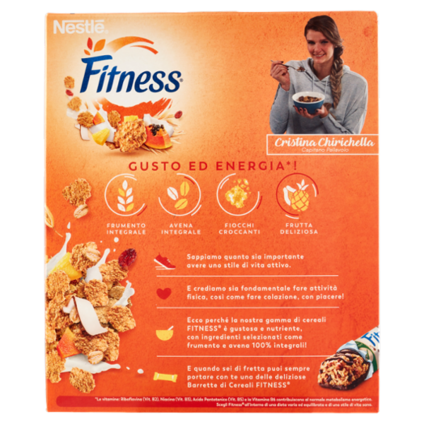 FITNESS Frutta Cereali con frumento e avena integrali uvetta ananas papaya e cocco 325g