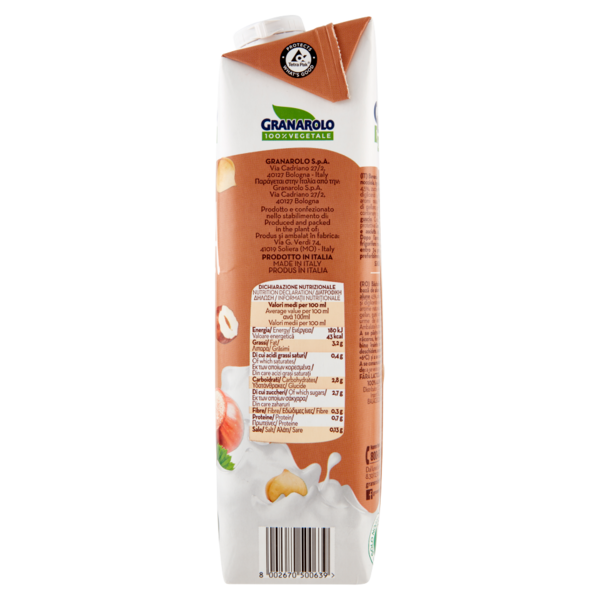 Granarolo 100% Vegetale Nocciola Italiana 1000 ml
