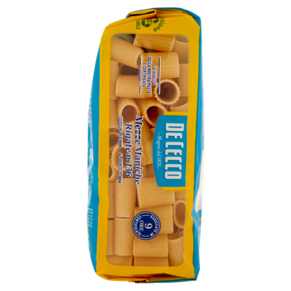 De Cecco Mezze Maniche Rigate n°136 500 g