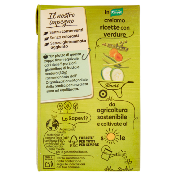 Knorr Zuppa Ortolana con Orzo, Farro e Verdure 500 ml