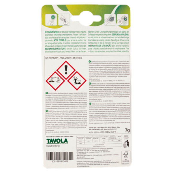 Arbre Magique Neutrodor Long Action Menthol 7 g