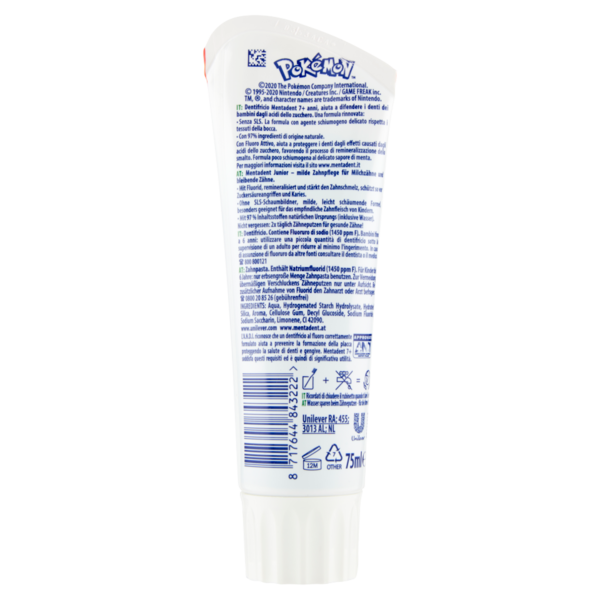 Mentadent 7+ Menta Delicata Pokémon 75 ml