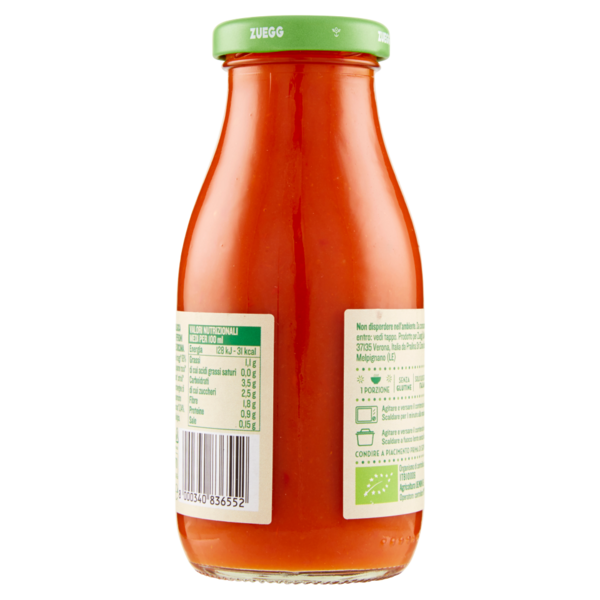 Zuegg Bio Vellutata Vegetale Pomodoro, Cetriolo e Curcuma 250 ml