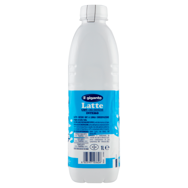 IL GIGANTE Latte UHT a Lunga Conservazione Intero 1 L