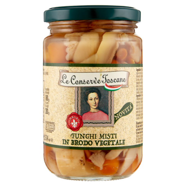 Le Conserve Toscane Funghi Misti in Brodo Vegetale 280 g