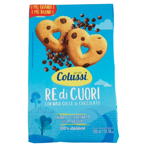 Colussi Re di Cuori con Maxi Gocce di Cioccolato 300 g