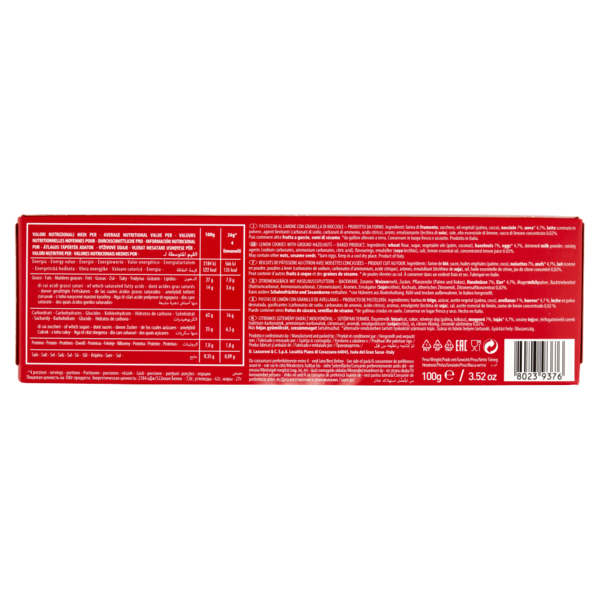 Lazzaroni Limonelli con granella di nocciola 100 g
