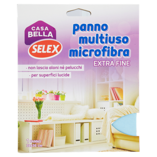 Selex Casa Bella Panno Multiuso Microfibra Extra Fine Cm 38X36
