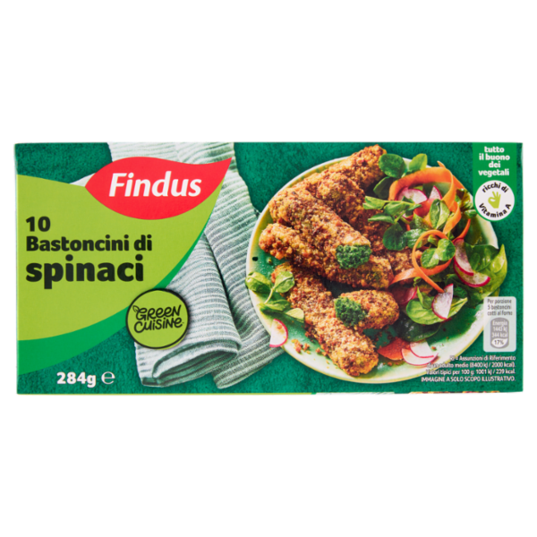 Findus Green Cuisine 10 Bastoncini di Spinaci 284 g