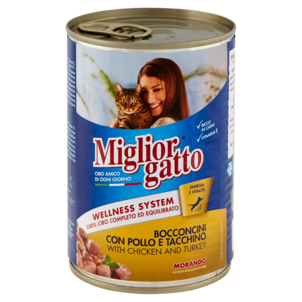 Migliorgatto Bocconcini con Pollo e Tacchino 405 g