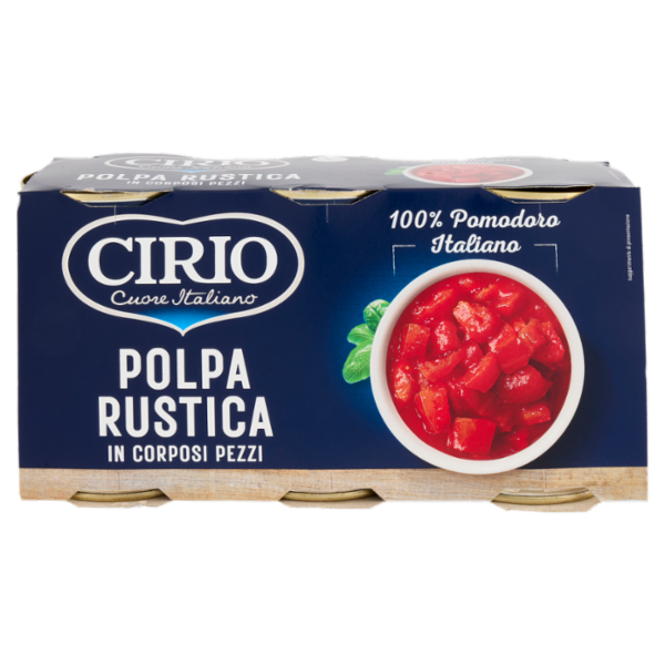 Cirio la Polpa Rustica 3 x 400 g