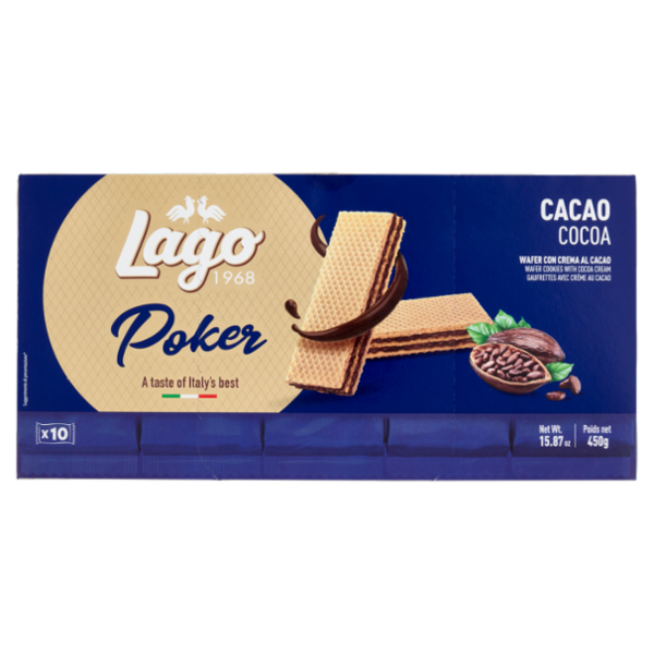 Gastone Lago Poker Cacao 10 x 45 g