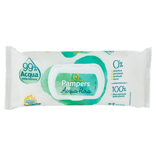 Pampers Acqua Pura Salviette 52 pz