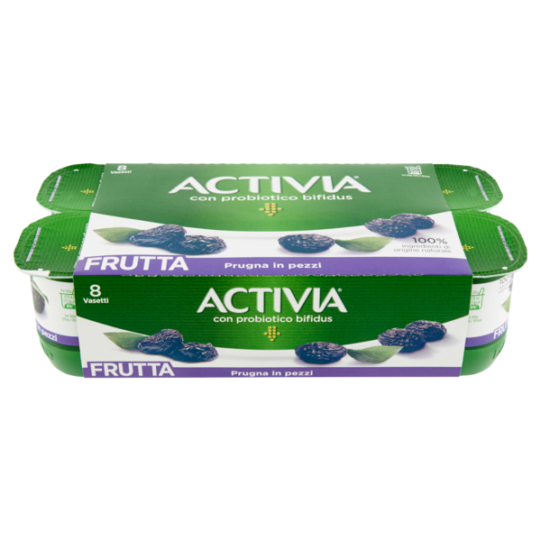 Activia Frutta Prugna in pezzi 8 x 125 g