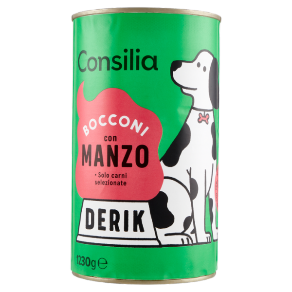 Consilia Derik Bocconi per Cane con Manzo 1230 g