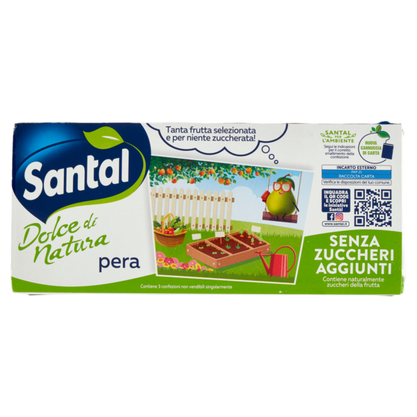 Santàl Dolce di Natura pera Senza Zuccheri Aggiunti 3 x 200 ml