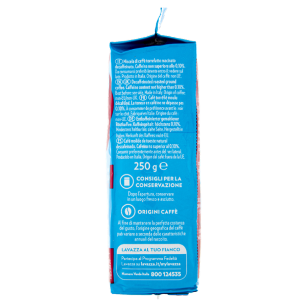 Lavazza, Dek Intenso Caffè Macinato Decaffeinato - 250 g