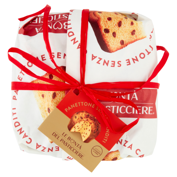 Le Bontà del Pasticciere Panettone Senza Canditi Incartato 1 kg