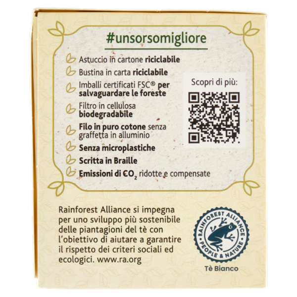 Sir Winston Tea Tè Bianco Mango e Limone 20 x 1,25 g