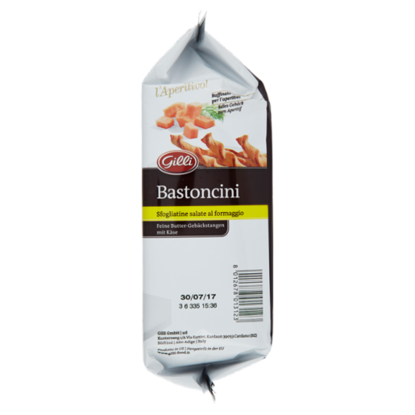 Gilli l'Aperitivo! Bastoncini Sfogliatine salate al formaggio 125 g