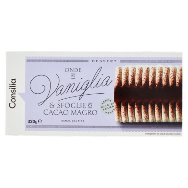 Consilia Dessert Gelato Vaniglia con Copertura al Cacao Magro 320 g