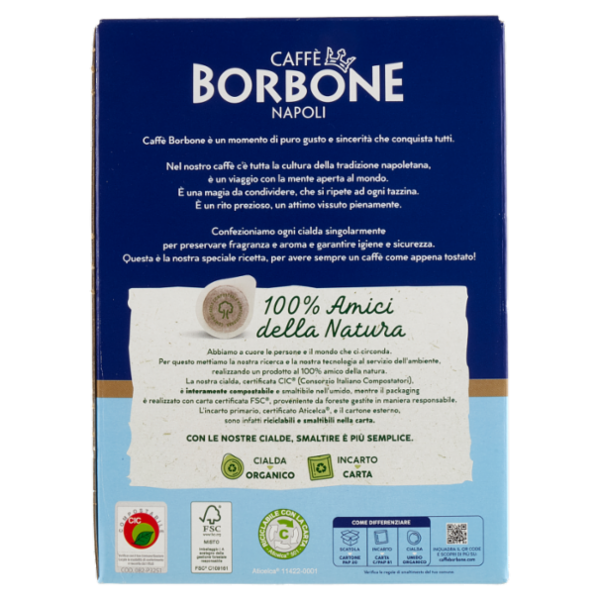 Caffè Borbone Miscela Decisa Cialde Compostabili 50 x 7,2 g
