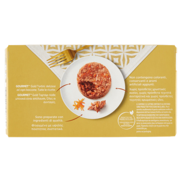 PURINA GOURMET Gold Tortini Pollo & Carote / Manzo & Pomodori 4 x 85 g