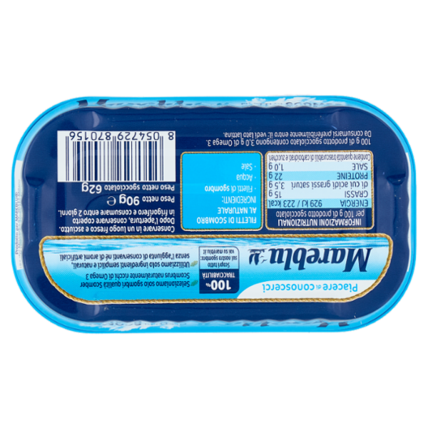 Mareblu Filetti di Sgombro al Naturale 90 g